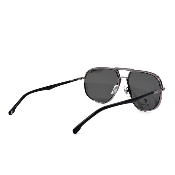 NEW CARRERA 318/S BLACK GREY POLARIZED AVIATOR AUTHENTIC SUNGLASSES - Picture 5 of 10